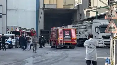 Konya'da fabrikada gaz sıkışması: Parlama oldu, 1 kişi şoka girdi