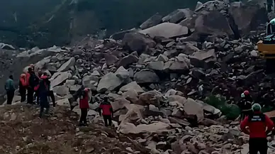 Acı haber geldi: Taş ocağında göçük