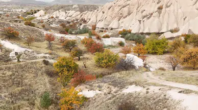 Kapadokya'da renk cümbüşü: Kartpostallık manzara