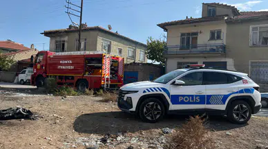 Konya'da kullanılmayan müstakil evde yangın