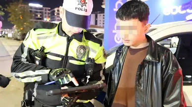 Polisten kaçmak isteyen 15 yaşındaki sürücü böyle yakalandı