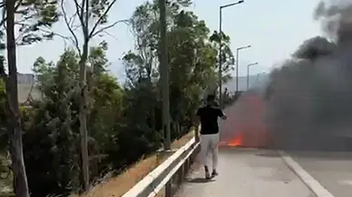 Elektrikli kabus: 18 milyonluk Porsche alev aldı, iş adamı canını zor kurtardı