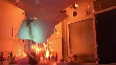 Az daha büyük bir felaket yaşanacaktı: O anlar kamerada