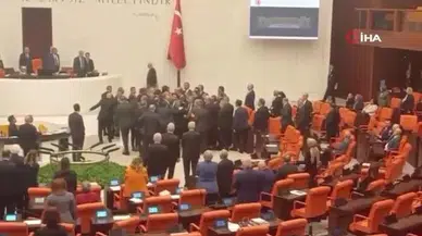 TBMM Genel Kurulu’nda gerginlik: Milletvekilleri birbirine girdi