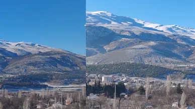Konya'nın Zanapası muhteşem manzara sunuyor: Kar yağışı değer kattı
