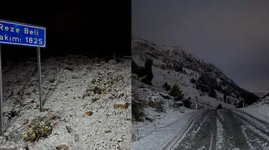 Konya'da kar haberleri peş peşe geliyor: Reze Beli beyaz örtü ile kaplandı