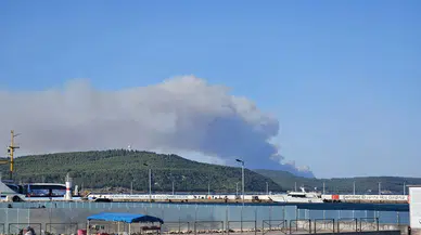 Gelibolu'da orman yangını, tahliyeler başladı
