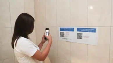 Hastanelerde QR kodlu temizlik dönemi başladı