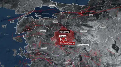 İstanbul ve İzmir de sallandı: Kütahya Simav'da 5,4 büyüklüğünde deprem