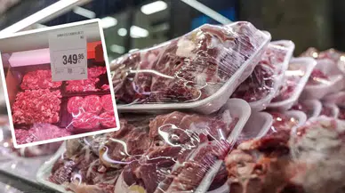 Konya'daki zincir market 349 TL'ye etliekmeklik kıyma satıyor