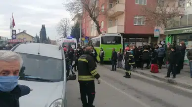 Freni patlayan halk otobüsü durağa daldı: İşte yaşananlar