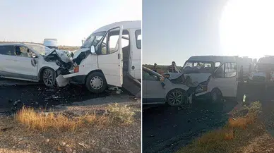 İşçi servisi kaza yaptı: Çok sayıda yaralı var