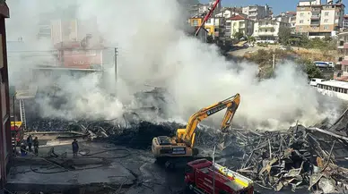 Konya'daki silah üretim fabrikasında yangın çıktı