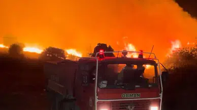 Orman yangını köye yaklaştı, yerleşim alanları boşaltıldı