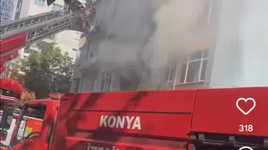 Konya'da korkutan yangın! 13 kişi hastanelik oldu