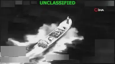 Uyuşturucu teknesi böyle yok edildi: 2 narko-terörist öldürüldü