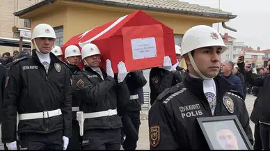Şehit Polise hüzünlü veda! Konya'da son yolculuğuna uğurlandı