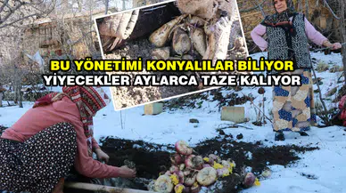 Konyalılar sırrını paylaştı: Sebzeler aylarca kuyuda kalıyor