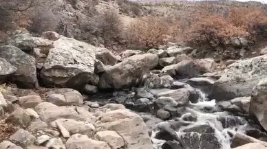 Karapınar'da eriyen kar suları derelere canlandırdı