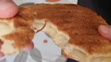 Ekmekten paket lastiği çıktı