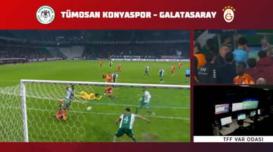 Sane'nin golü neden iptal edildi: Konyaspor - Galatasaray maçının VAR kayıtları açıklandı