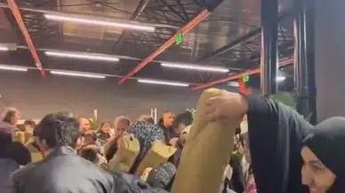 100 TL’lik indirim izdihamı: Birbirlerini ezdiler