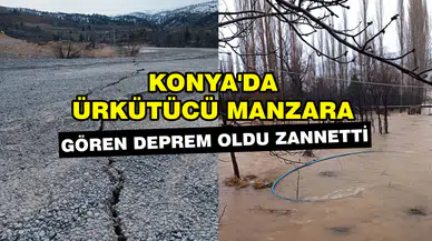 Konya'da ürkütücü manzara: Gören deprem oldu zannetti