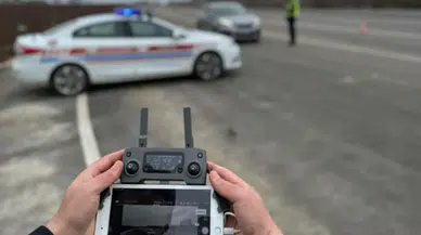 Polisten kaçtılar drondan kaçamadılar: Sürücülere dronlu 'kaynak' denetimi