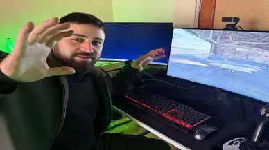 Böylesi görülmedi: Çatı katından sanal F-16 eğitimi