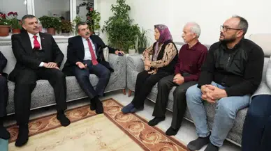 Konya'da hüzünlü buluşma: Bakanlardan öldürülen öğretmenin ailesine taziye