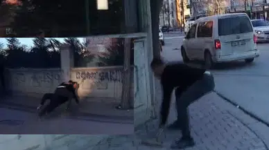 Konya'da trafikte yaşanan tartışmada yumruklar konuştu