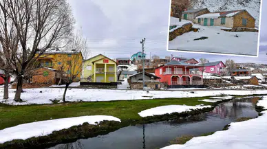 Konya’nın en renkli rotası: Hisarlık beyaz örtüyle baharı karşıladı