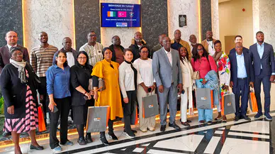 Konya'ya gelen Fildişili iş insanları Mekpan Panel'i ziyaret etti