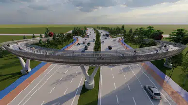 Konya'da binlerce aracın geçtiği yola sıra dışı üst geçit inşa edilecek