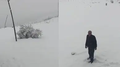 Konya'da kar kalınlığı 25 santimetreye ulaştı: Mayıs ayında kış havası