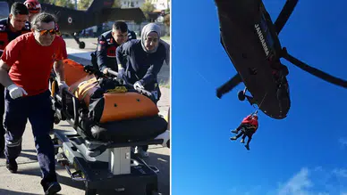 Yamaç paraşütünün sonu kötü bitti