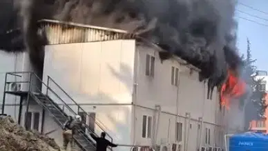 İşçiler kalıyordu: Canlarını böyle kurtardılar