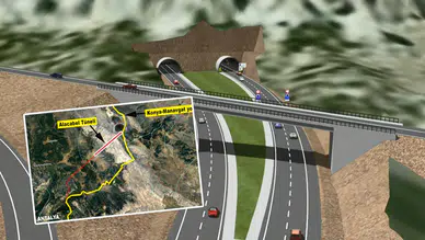 Konya'dan Antalya'ya ulaşım kısalıyor: Alacabel Tüneli tamamlanıyor