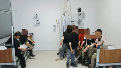 Okulda rahatsızlanan 23 öğrenci hastaneye kaldırıldı