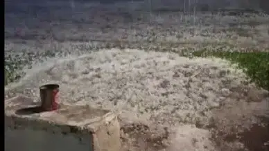 Vatandaş canlı yayınla böyle anlattı: Dolu felaketi