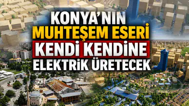 Konya’nın muhteşem eseri kendi kendine elektrik üretecek: Sistem kuruluyor