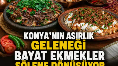 Konya'nın asırlık geleneği: Bayat ekmekler şölene dönüşüyor