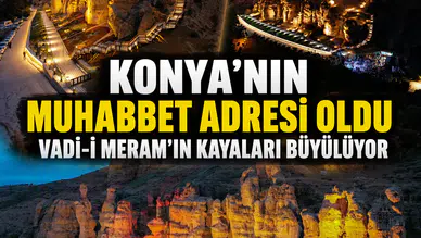 Konya’nın incisi fotoğraf adresi oldu: Vadi-i Meram'ın Kayaları büyülüyor