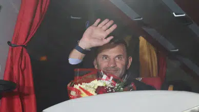 Galatasaray kafilesi, Konya'da
