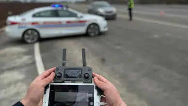 Polisten kaçtılar drondan kaçamadılar: Sürücülere dronlu 'kaynak' denetimi