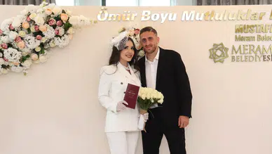 Konyaspor’un yıldız oyuncusundan ömürlük imza: Nikah töreni yapıldı