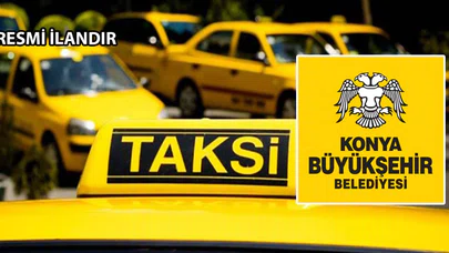 Konya Büyükşehir taksi plakalarını 10 yıllığına kiraya verecek