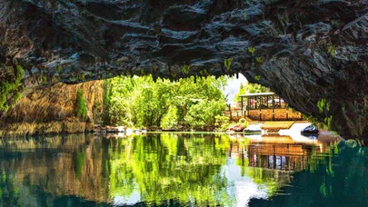 Mağaranın suyu Konya'dan gidiyor bu güzellik Antalya'yı süslüyor