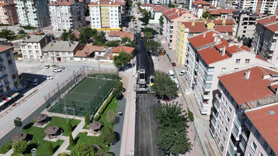 Karatay'da mahalleler kaymak gibi asfalt ile kaplanıyor