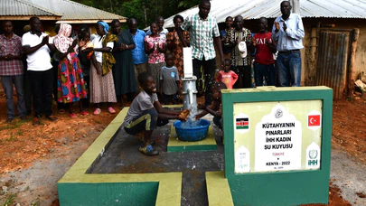 Kenya'da açılan su kuyusuna 'Kütahya'nın pınarları' ismi verildi